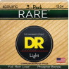 DR RP 12-54 RARE 3PAK STRUNY GITARA AKUSTYCZNA