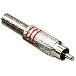Stagg 0200 M RED - wtyk RCA...