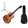 BE JOE VALENCIA GC-928 - ZESTAW GITARA KLASYCZNA 4/4 Z POKROWCEM I STATYWEM