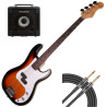 BE JOE SEATTLE GB-388 BS - ZESTAW GITARA BASOWA ZE WZMACNIACZEM