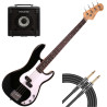 BE JOE SEATTLE GB-388 BK - ZESTAW GITARA BASOWA ZE WZMACNIACZEM