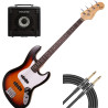 BE JOE ORLEAN GB-387 BS - ZESTAW GITARA BASOWA ZE WZMACNIACZEM