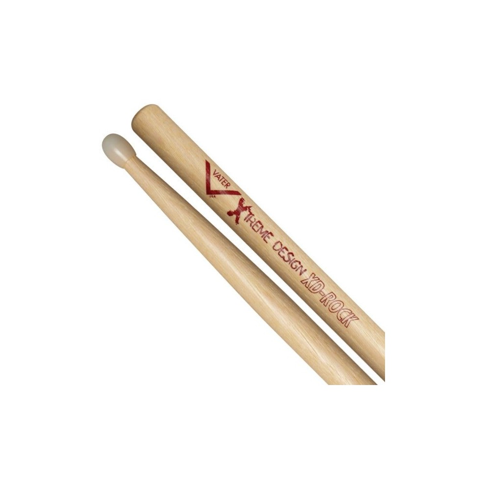 Bacchette Da Drum Vater VXDRW - Serie Rock Xtreme | Legno Di Hickory | Punta A Botte | 16.5 Pollici - Foto 8