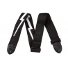 FENDER 2 POLY LIGHTNING BOLT BLK/WHT PASEK GITAROWY