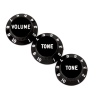 FENDER KNOBS STRATOCASTER BLACK 1-VOL/2-TON