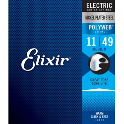 ELIXIR POLYWEB 11-49 12100 - struny do gitary elektrycznej