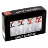 FENDER SHOT GLASSES S/4 4 BANNER HEAD
