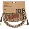 FENDER FESTIVAL 10 ANGLE CABLE HEMP BROWN STRIPE KABEL INSTRUMENTALNY 3M