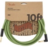 FENDER FESTIVAL 10 ANGLE CABLE HEMP GREEN KABEL INSTRUMENTALNY 3M