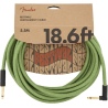 FENDER FESTIVAL 18,6 ANGLE CABLE PURE HEMP GREEN KABEL INSTRUMENTALNY 5,5M