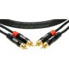 KLOTZ KT-CC090 - Podwójny kabel stereo rca, pozłacany