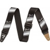 FENDER 2'' COMPETITION STRIPE STRAP SILVER  PASEK GITAROWY