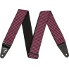 FENDER HOUNDSTOOTH JACQUARD STRAP PINK PASEK GITAROWY