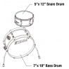 TAMA LJK28S-CCM CLUB-JAM MINI SHELL KIT