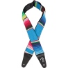 FENDER 2 SERAPE STRAP BLUE MULTI PASEK GITAROWY