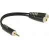 KLOTZ AYB-4 - KABEL 1 x jack 3,5 mm - 2 x wtyk żeński jack 3,5 mm