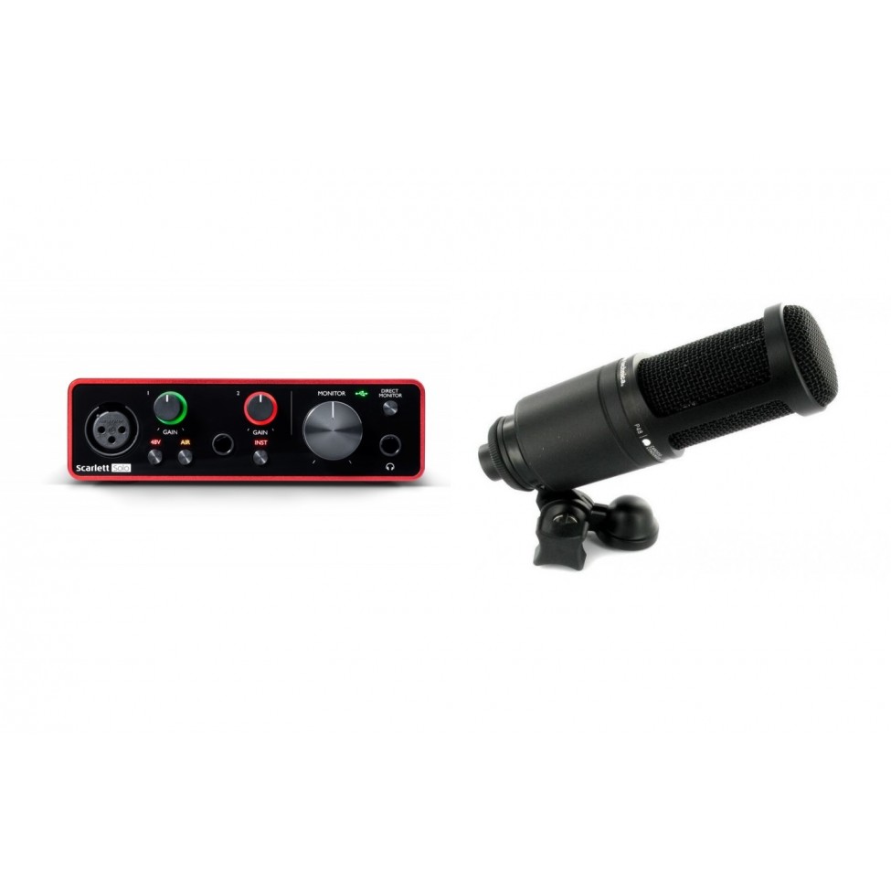 FOCUSRITE SCARLETT SOLO 3GEN ZESTAW Z MIKROFONEM AT2020