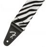 FENDER WILD ZEBRA PRINT STRAP 2'' PASEK GITAROWY