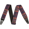 FENDER PLAID STRAP BLUE PASEK GITAROWY