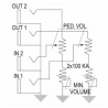 BESPECO VM-14 946.021 Stereofoniczny, gitarowy pedał głośności