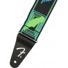 FENDER NEON MONOGRAM STRAP GRN/BLUE PASEK GITAROWY