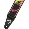 FENDER NEON MONOGRAM STRAP YLW/PINK PASEK GITAROWY