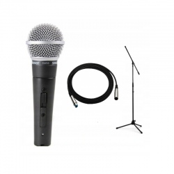SHURE SM 58 SE + STATYW +...