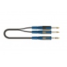 QUIK LOK RKSA100-2 - KABEL AUDIO 2X JACK MONO - JACK STEREO