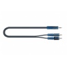 QUIK LOK RKSA150-2 KABEL MINI JACK STEREO - 2 X RCA (2M)