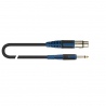 QUIK LOK RKSM300-3 - KABEL XLR F - JACK MONO 6.3MM (3M)