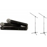 SHURE BLX 288/SM58 BEZPRZEOWODY PODWÓJNY + STATYWY