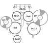 MAPEX VENUS VE5044FTC VC PERKUSJA AKUSTYCZNA