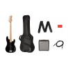 FENDER SQUIER PRECISION PJ BASS MN BLK R15 - ZESTAW BAS, WZMACNIACZ I AKCESORIA