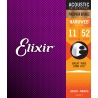 ELIXIR 16544 3-PACK PHOSPHOR 11-52 - ZESTAW TRZECH KOMPLETÓW STRUN AKUSTYCZNYCH