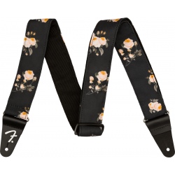 FENDER FLORAL STRAP BLACK -...