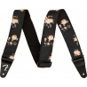 FENDER FLORAL STRAP BLACK - PASEK DO GITARY
