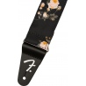 FENDER FLORAL STRAP BLACK - PASEK DO GITARY