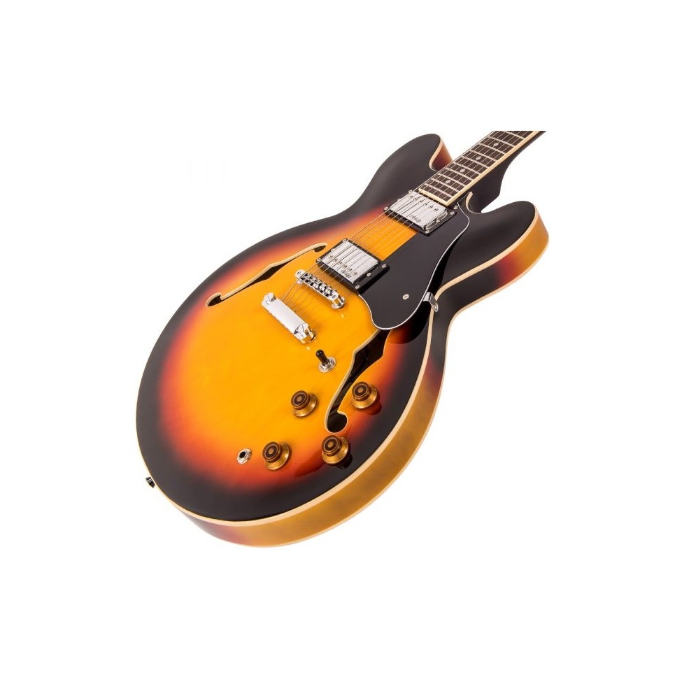 VINTAGE VSA500SB SEMI-HOLLOW - GITARA ELEKTRYCZNA - Riff.net.pl