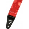 FENDER TIE DYE ACID WASH STRAP RED - PASEK GITAROWY