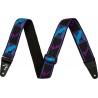 FENDER NEON MONOGRAM STRAP PRPL/BLUE - PASEK GITAROWY