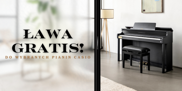 Promocja! Ława gratis do każdego pianina Casio