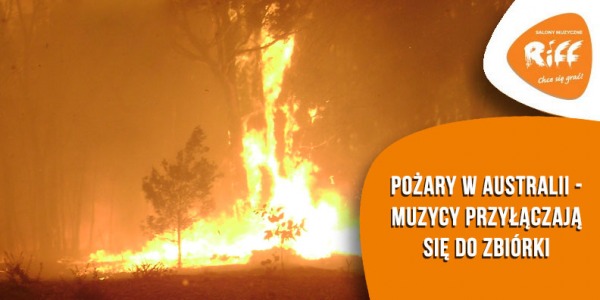 Pożary w Australii - muzycy przyłączają się do zbiórki