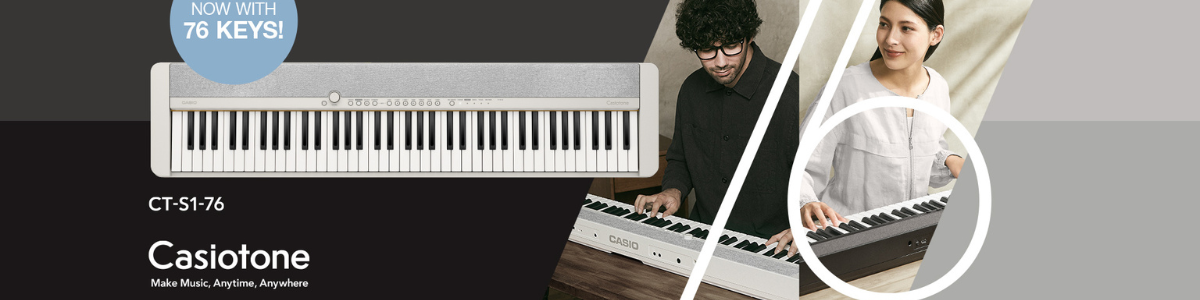Nowy casio CT-S1-76  jeszcze więcej klawiszy, jeszcze lepsze brzmienie